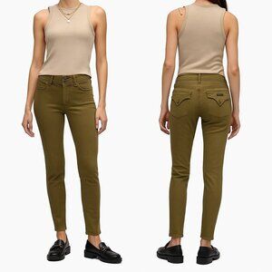 Hudson Jeans Collin Flap Skinny Jeans Ivy Green Size 31 NWT $189